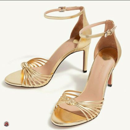 Golden strap hill shoes