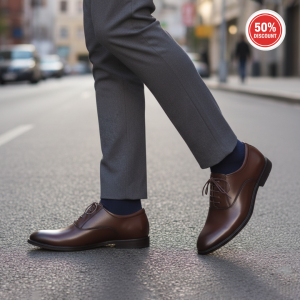 Brown Leather Formal Lace-up Shoe